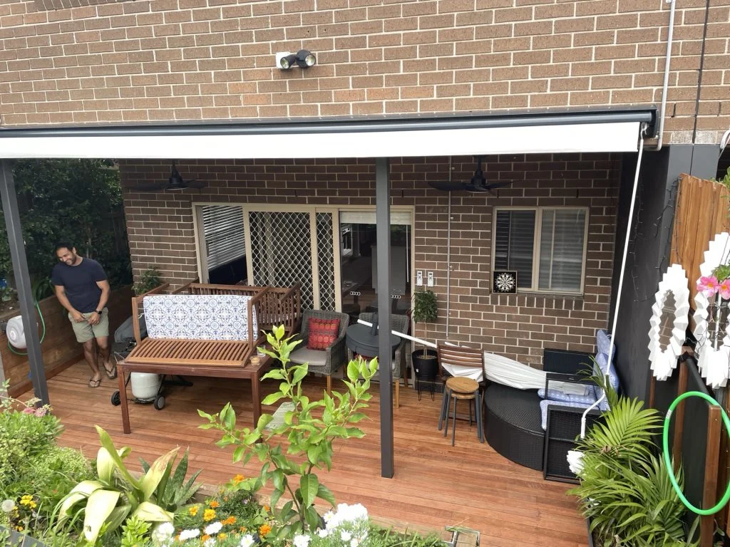 AJL folding arm awning installation, Melbourne