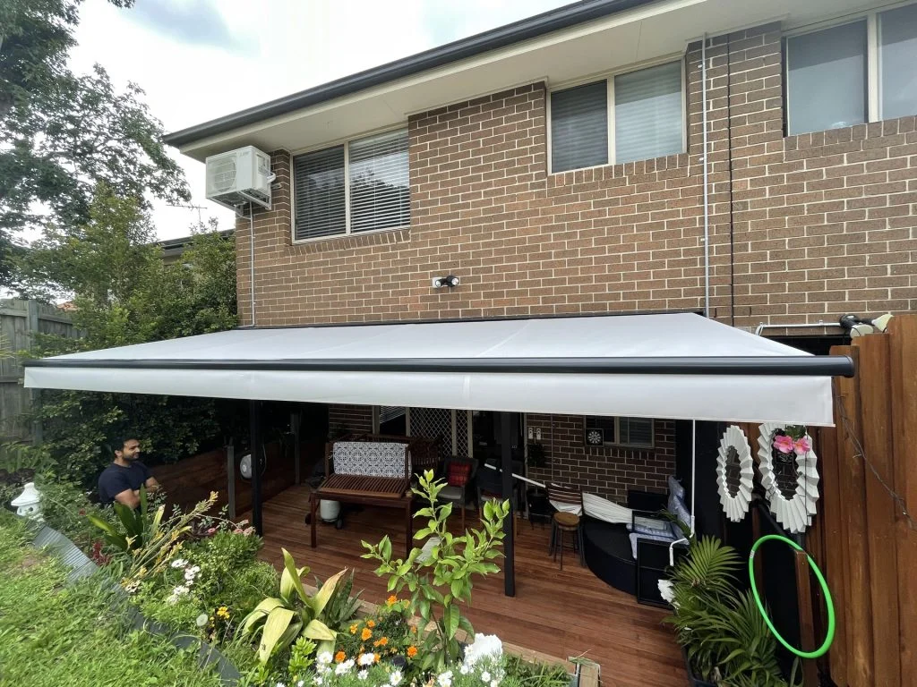 AJL folding arm awning installation, Melbourne